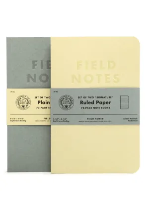 Field Notes Signature 2 Pack Ruled Paper