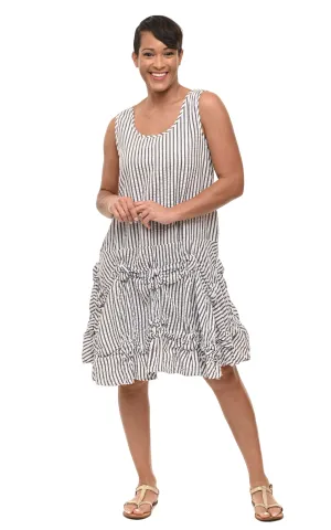 FINAL SALE CV379 Matilda Tunic  in Murphy Seersucker Stripe*