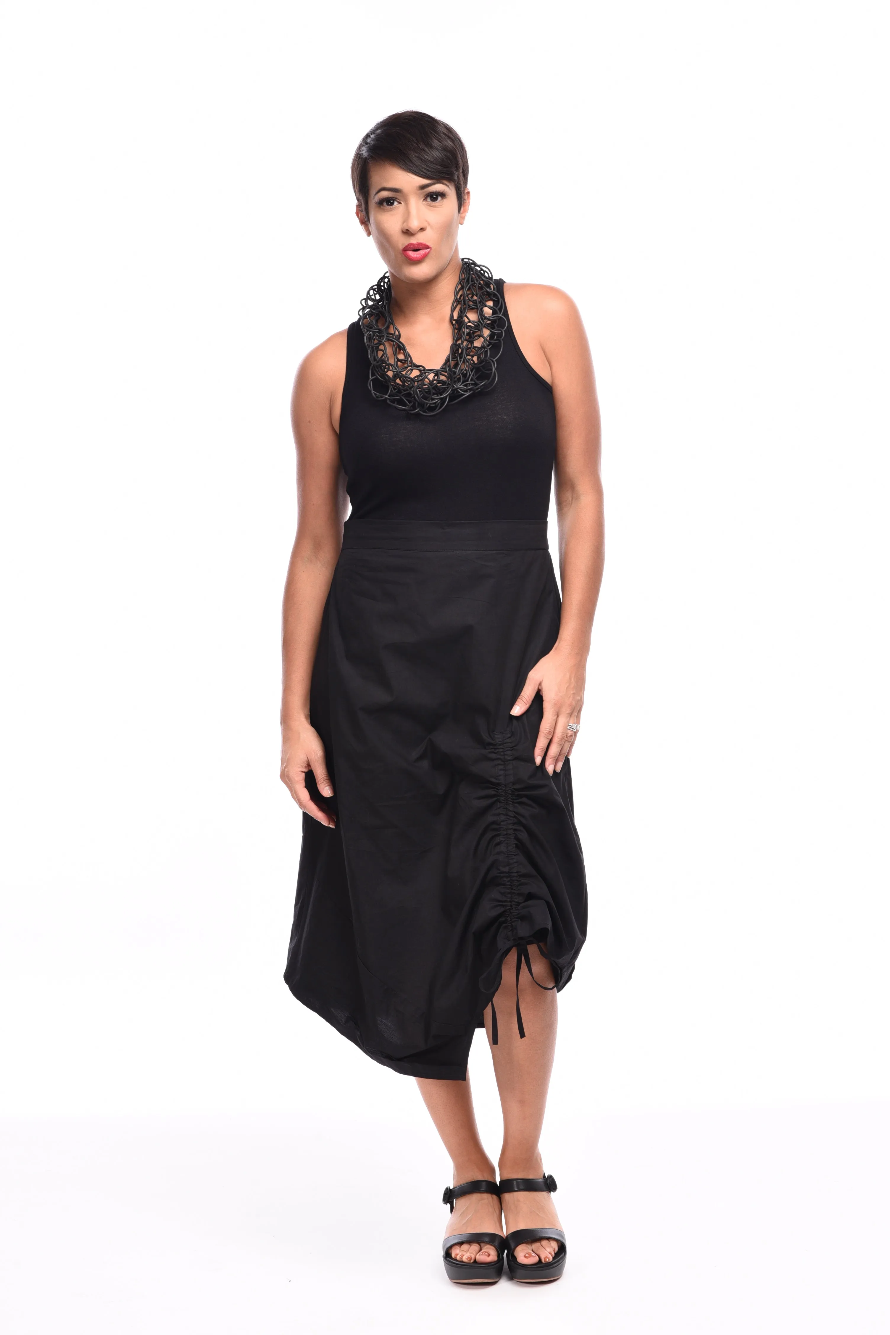FINAL SALE SDC234 Ainsley Skirt in Black by Snapdragon & Twig*