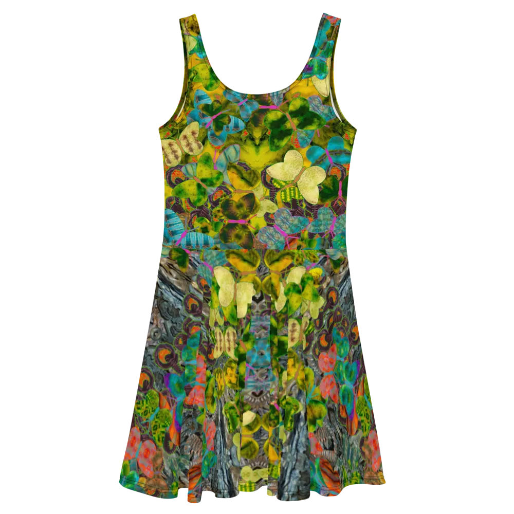 Fitted Skater Dress (Her/Muliebris)(Butterfly Glade, Shoal Solstice, GNHV8.1) RJSTH@Fabric#1 RJSTHw2021 RJS