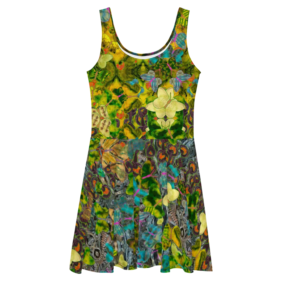 Fitted Skater Dress (Her/Muliebris)(Butterfly Glade, Shoal Solstice, GNHV8.1) RJSTH@Fabric#1 RJSTHw2021 RJS