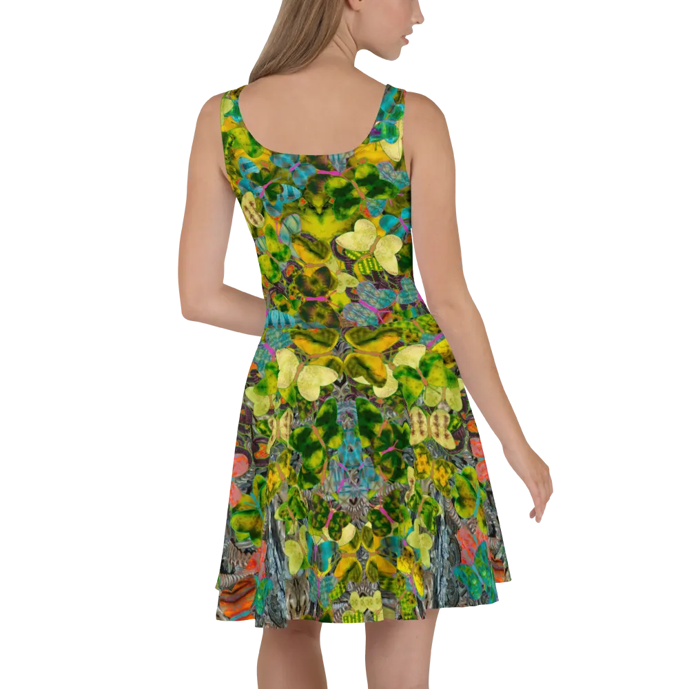 Fitted Skater Dress (Her/Muliebris)(Butterfly Glade, Shoal Solstice, GNHV8.1) RJSTH@Fabric#1 RJSTHw2021 RJS