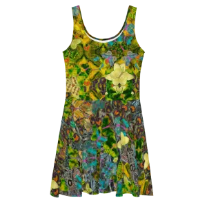 Fitted Skater Dress (Her/Muliebris)(Butterfly Glade, Shoal Solstice, GNHV8.1) RJSTH@Fabric#1 RJSTHw2021 RJS