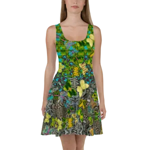 Fitted Skater Dress (Her/Muliebris)(Butterfly Glade, Shoal Solstice, GNHV8.10) RJSTH@Fabric#10 RJSTHw2021 RJS
