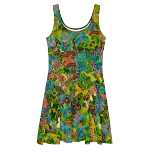 Fitted Skater Dress (Her/Muliebris)(Butterfly Glade, Shoal Solstice, GNHV8.3) RJSTH@Fabric#3 RJSTHw2021 RJS