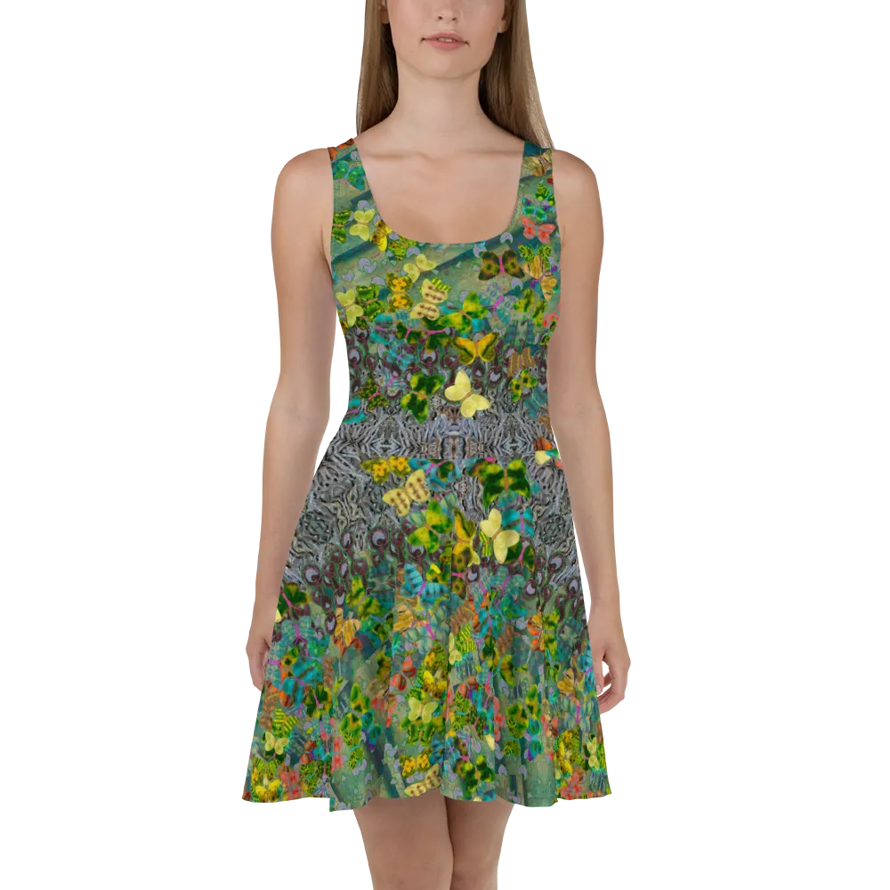 Fitted Skater Dress (Her/Muliebris)(Butterfly Glade, Shoal Solstice, GNHV8.4) RJSTH@Fabric#4 RJSTHw2021 RJS