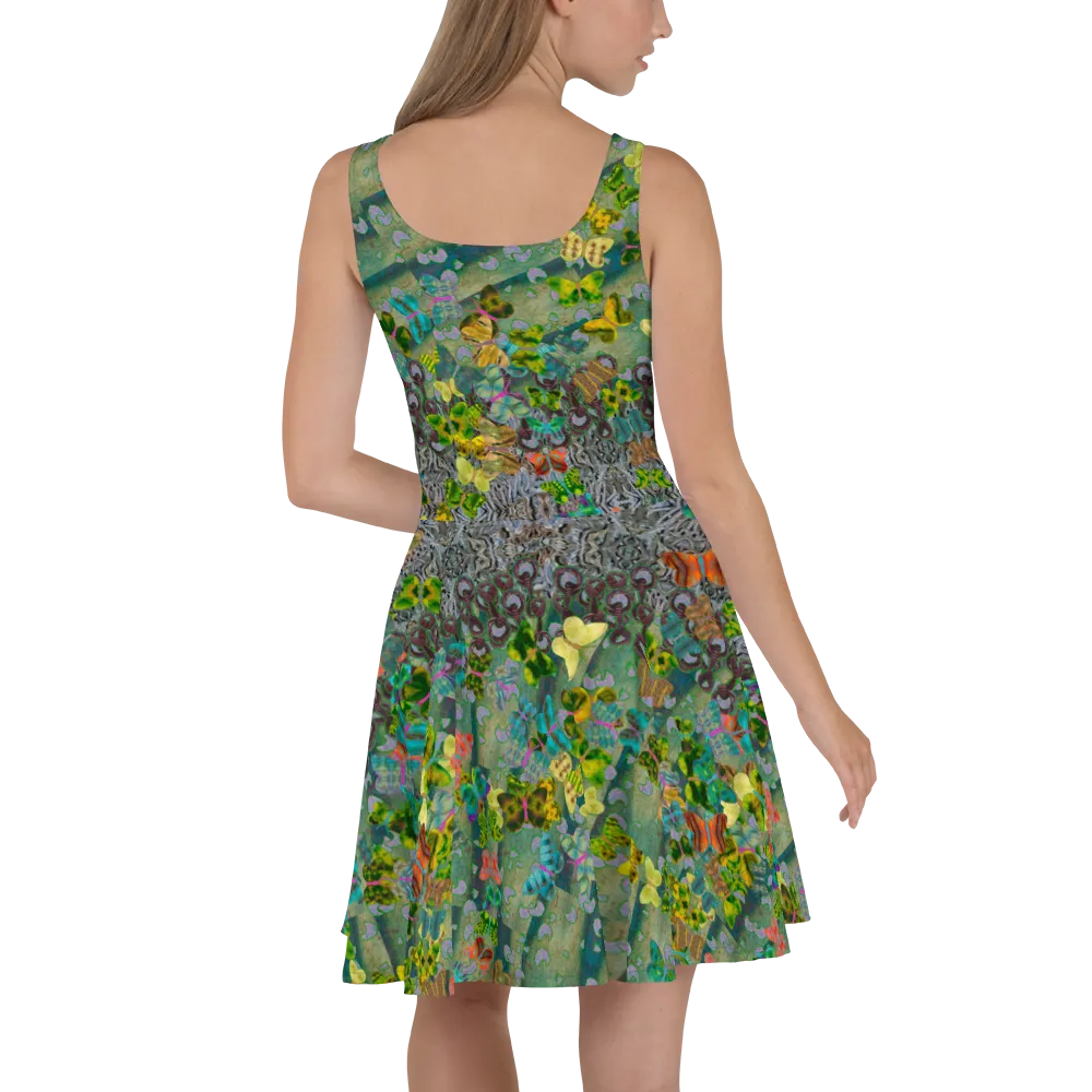 Fitted Skater Dress (Her/Muliebris)(Butterfly Glade, Shoal Solstice, GNHV8.4) RJSTH@Fabric#4 RJSTHw2021 RJS