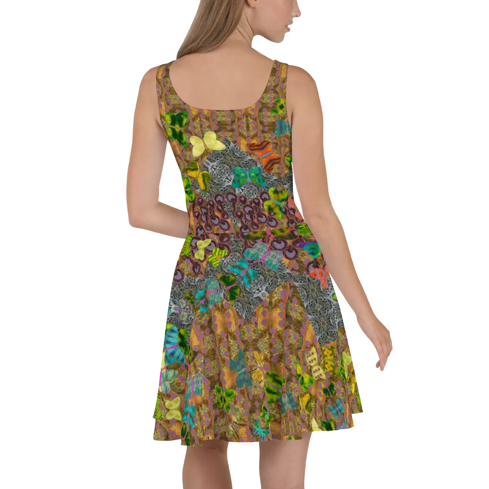 Fitted Skater Dress (Her/Muliebris)(Butterfly Glade, Shoal Solstice, GNHV8.6) RJSTH@Fabric#6 RJSTHw2021 RJS