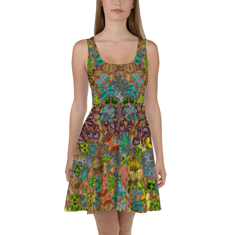 Fitted Skater Dress (Her/Muliebris)(Butterfly Glade, Shoal Solstice, GNHV8.6) RJSTH@Fabric#6 RJSTHw2021 RJS