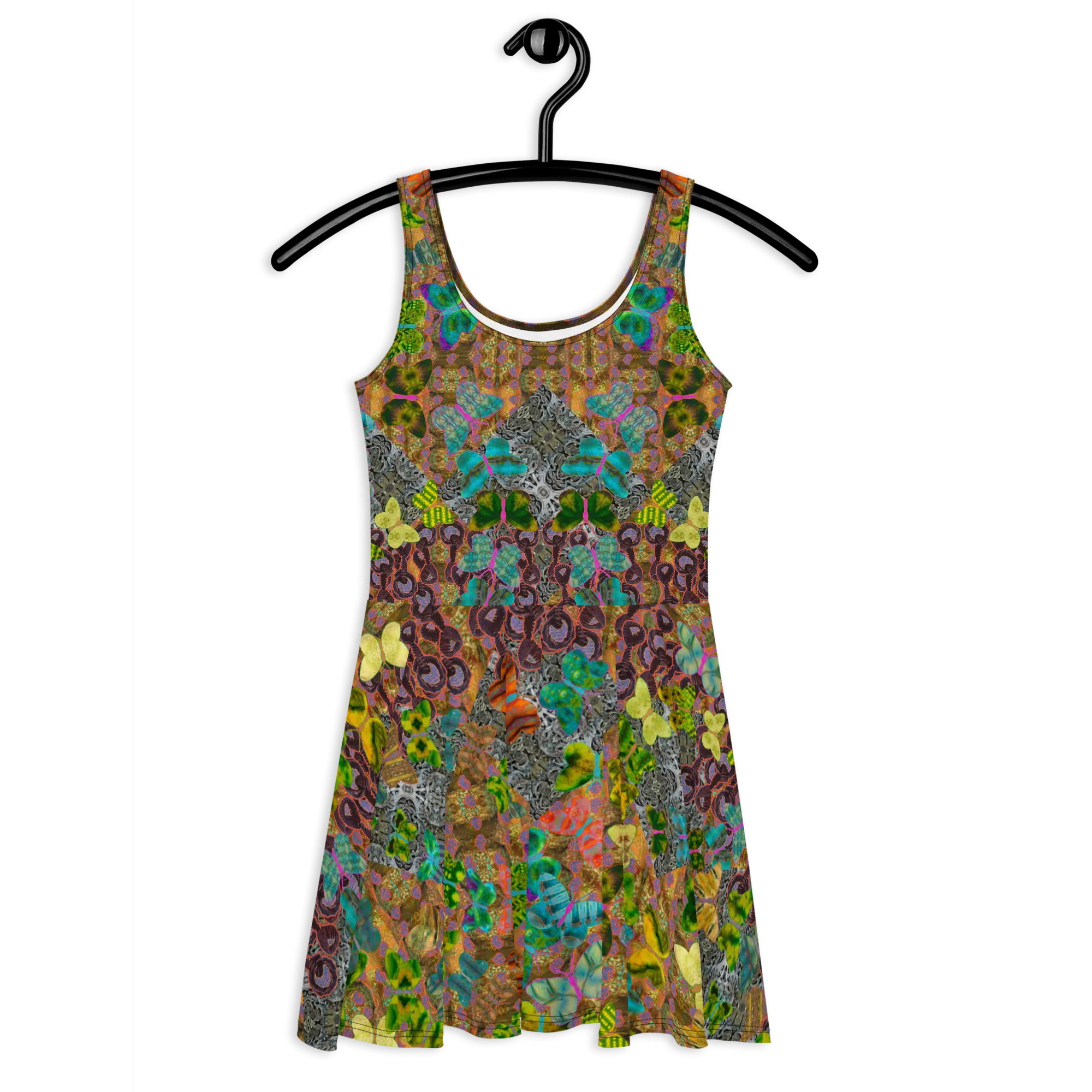 Fitted Skater Dress (Her/Muliebris)(Butterfly Glade, Shoal Solstice, GNHV8.6) RJSTH@Fabric#6 RJSTHw2021 RJS