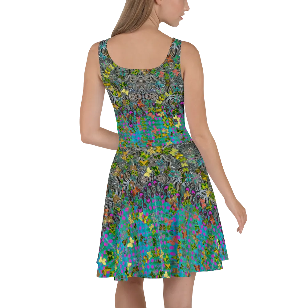 Fitted Skater Dress (Her/Muliebris)(Butterfly Glade, Shoal Solstice, GNHV8.8) RJSTH@Fabric#8 RJSTHw2021 RJS