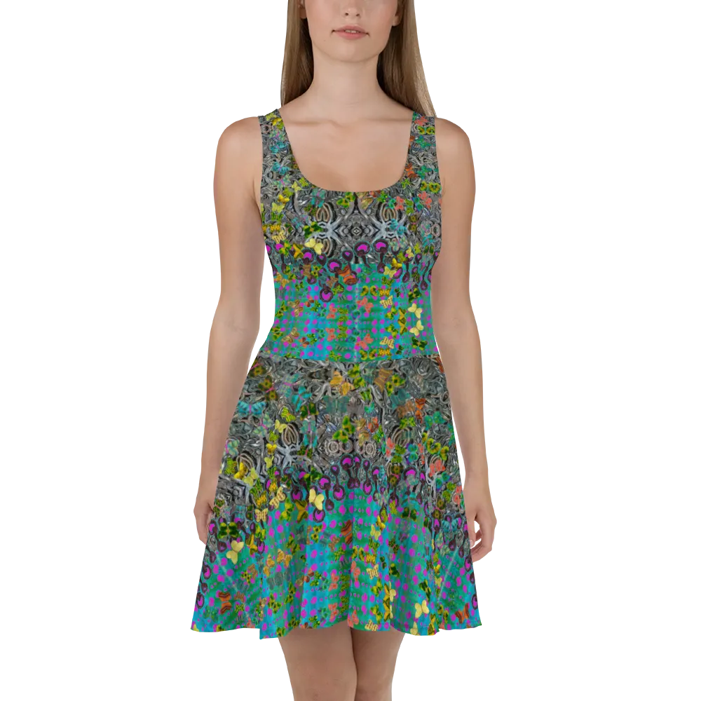 Fitted Skater Dress (Her/Muliebris)(Butterfly Glade, Shoal Solstice, GNHV8.8) RJSTH@Fabric#8 RJSTHw2021 RJS