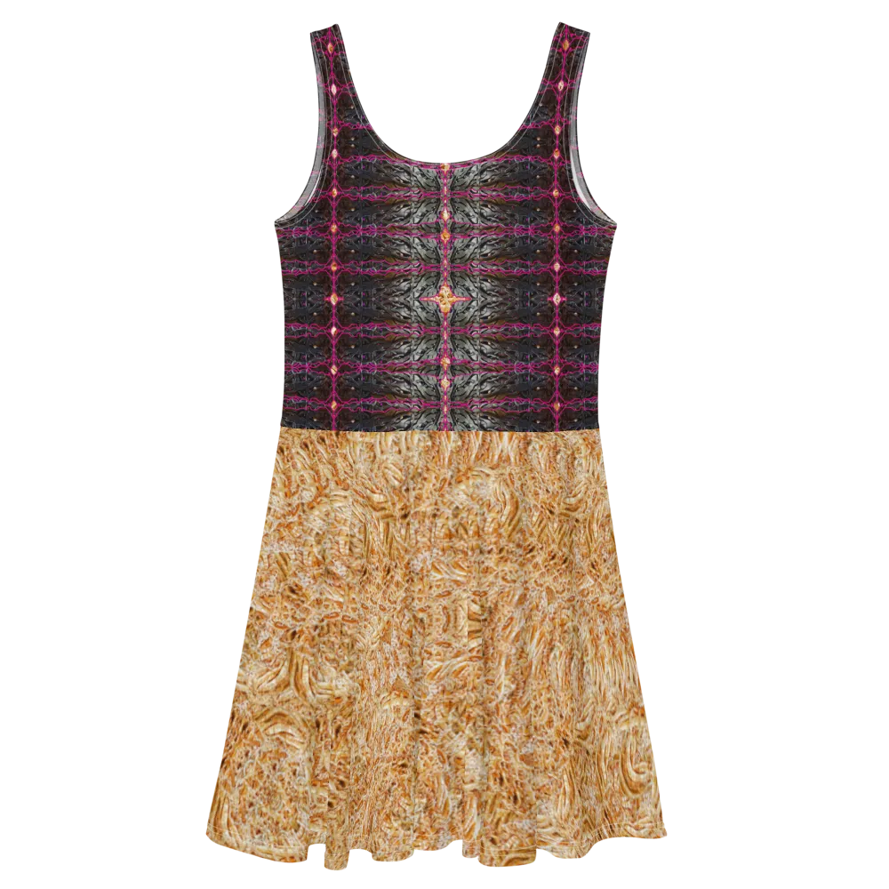 Fitted Skater Dress (Her/Muliebris)(Rind#11 Tree Link Ouroboros Smith Fabric) RJSTHW2021 RJS