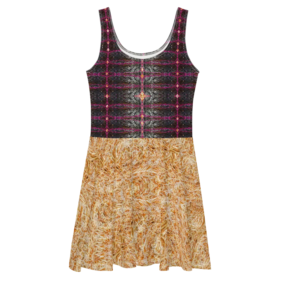 Fitted Skater Dress (Her/Muliebris)(Rind#11 Tree Link Ouroboros Smith Fabric) RJSTHW2021 RJS