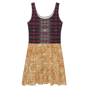 Fitted Skater Dress (Her/Muliebris)(Rind#11 Tree Link Ouroboros Smith Fabric) RJSTHW2021 RJS