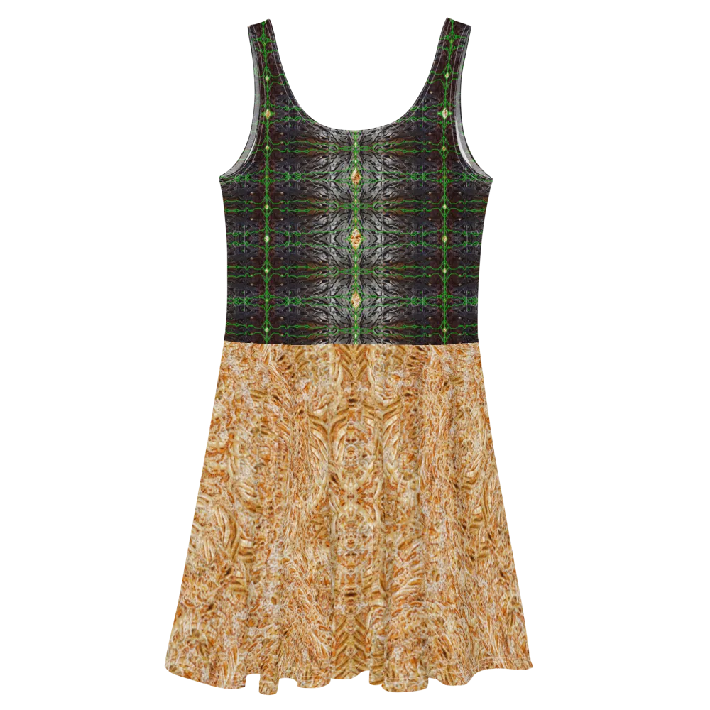 Fitted Skater Dress (Her/Muliebris)(Rind#3 Tree Link Ouroboros Smith Fabric) RJSTHW2021 RJS