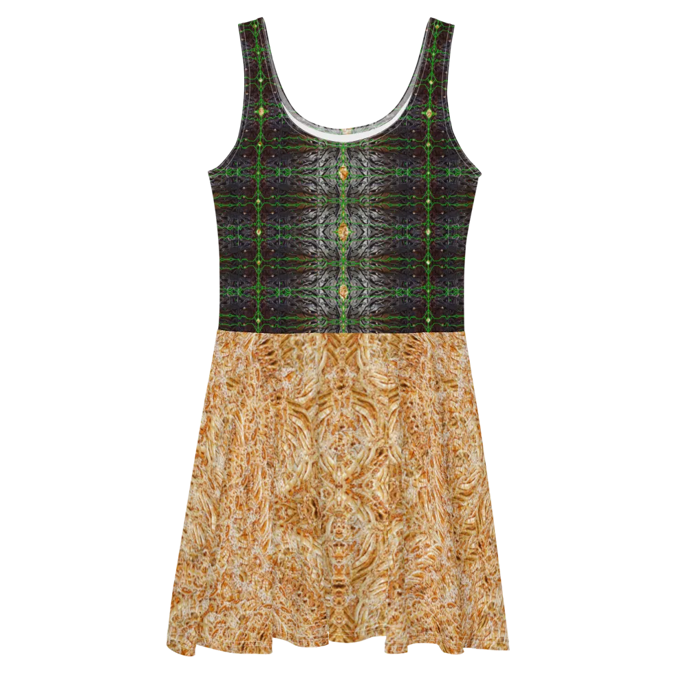 Fitted Skater Dress (Her/Muliebris)(Rind#3 Tree Link Ouroboros Smith Fabric) RJSTHW2021 RJS