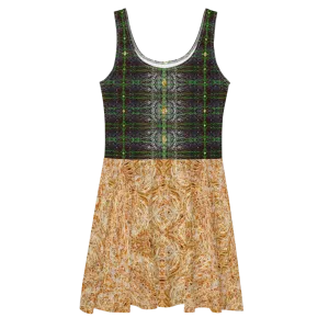 Fitted Skater Dress (Her/Muliebris)(Rind#3 Tree Link Ouroboros Smith Fabric) RJSTHW2021 RJS