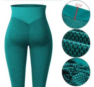 Flattering Fit Leggings - Green