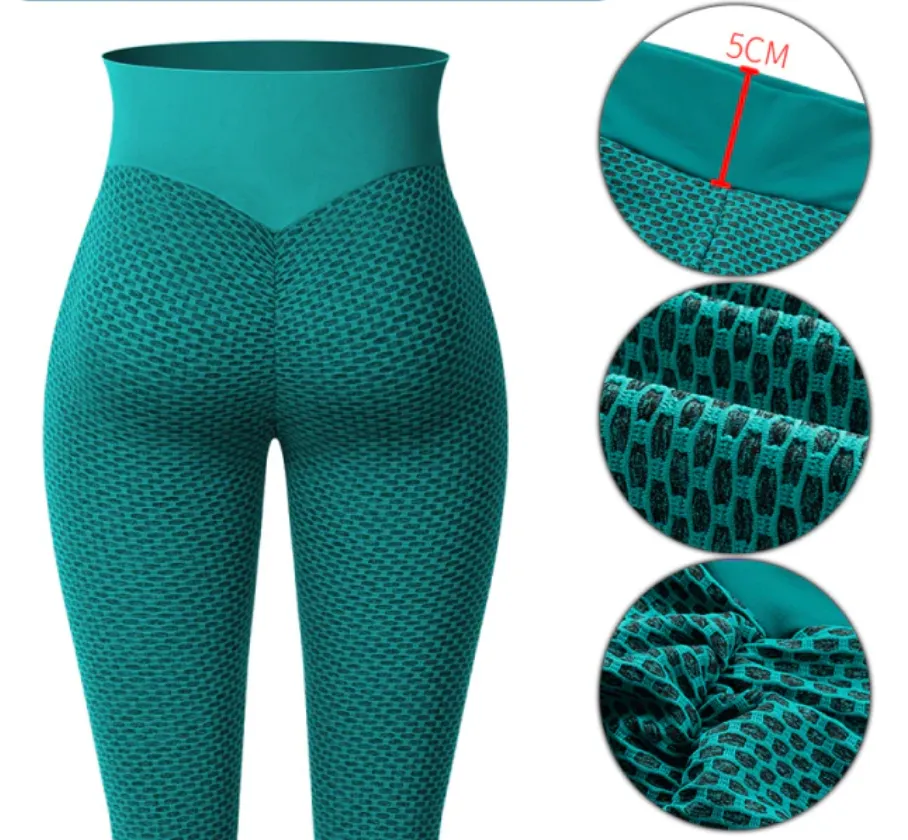 Flattering Fit Leggings - Green
