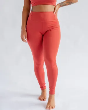 Float Seamless Leggings, Lava