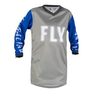 Fly Racing 2023 F-16 Youth Jersey - Grey / Blue