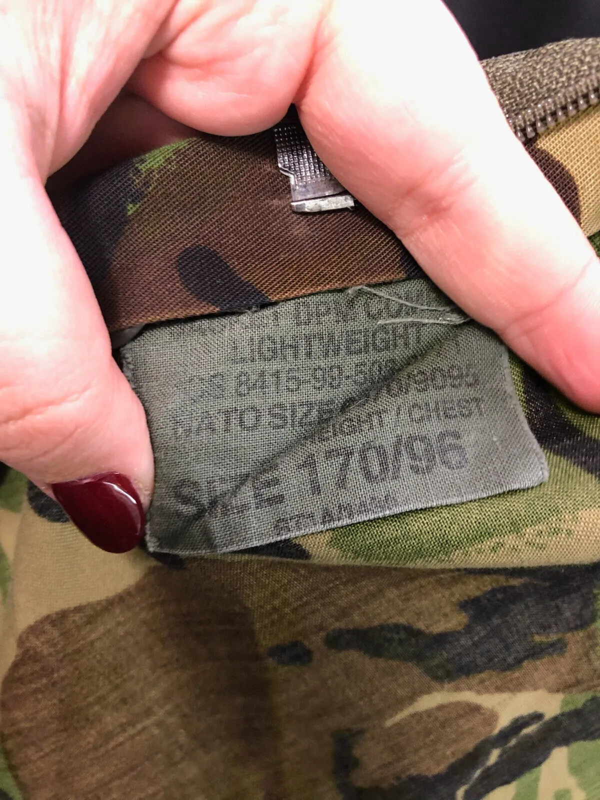 Genuine British Army Camouflage DPM Lightweight Jacket - Size 170/96