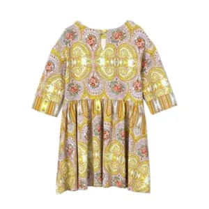 Girls Lilac Torient jersey dress