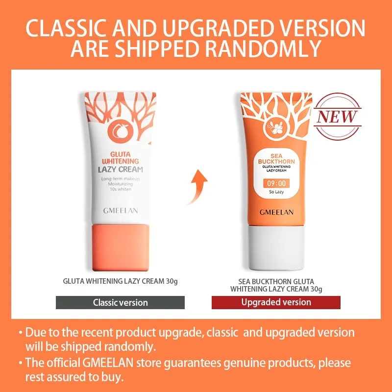 GMEELAN Gluta Facial Whitening Lazy Moisturizing Cream Brighten Skin Tone 30g