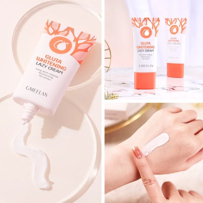 GMEELAN Gluta Facial Whitening Lazy Moisturizing Cream Brighten Skin Tone 30g