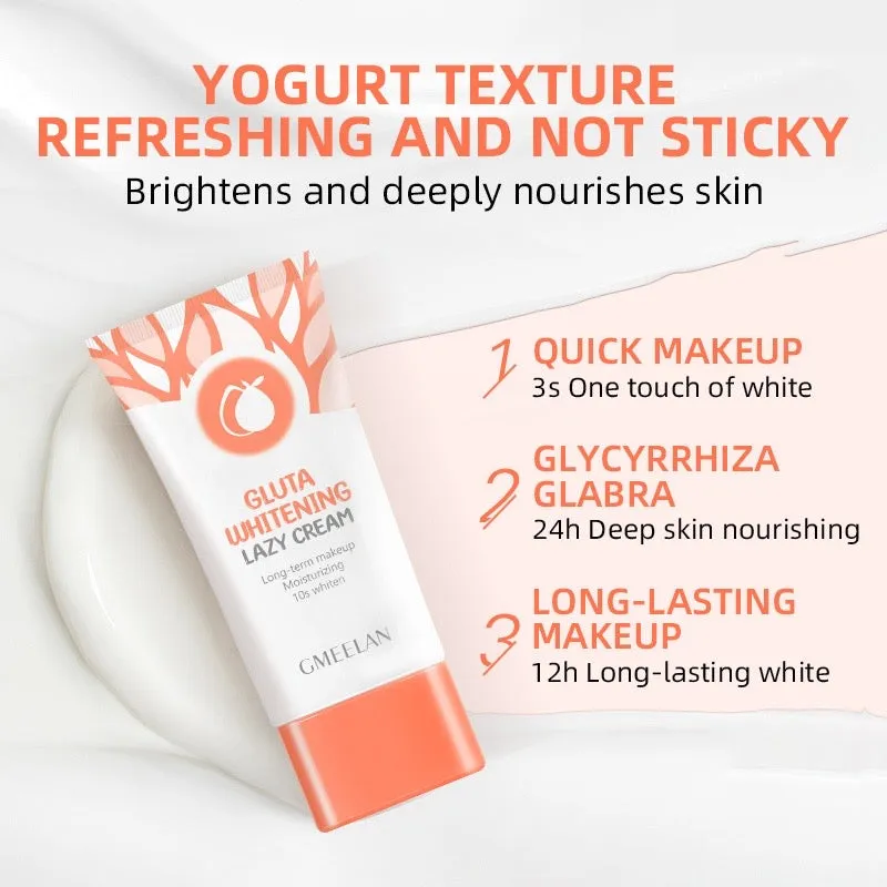 GMEELAN Gluta Facial Whitening Lazy Moisturizing Cream Brighten Skin Tone 30g