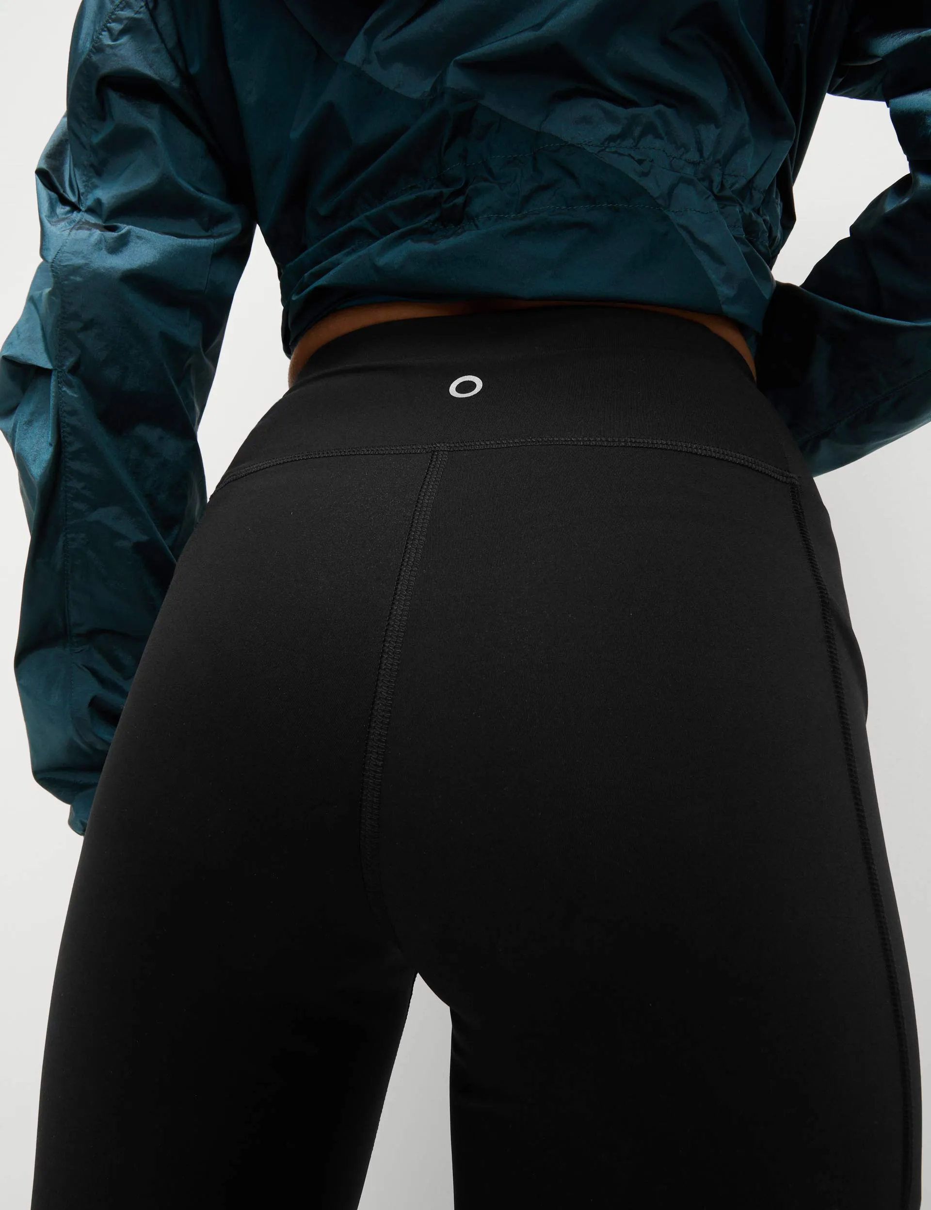 Go Train Laser Cut Gym Leggings - Black