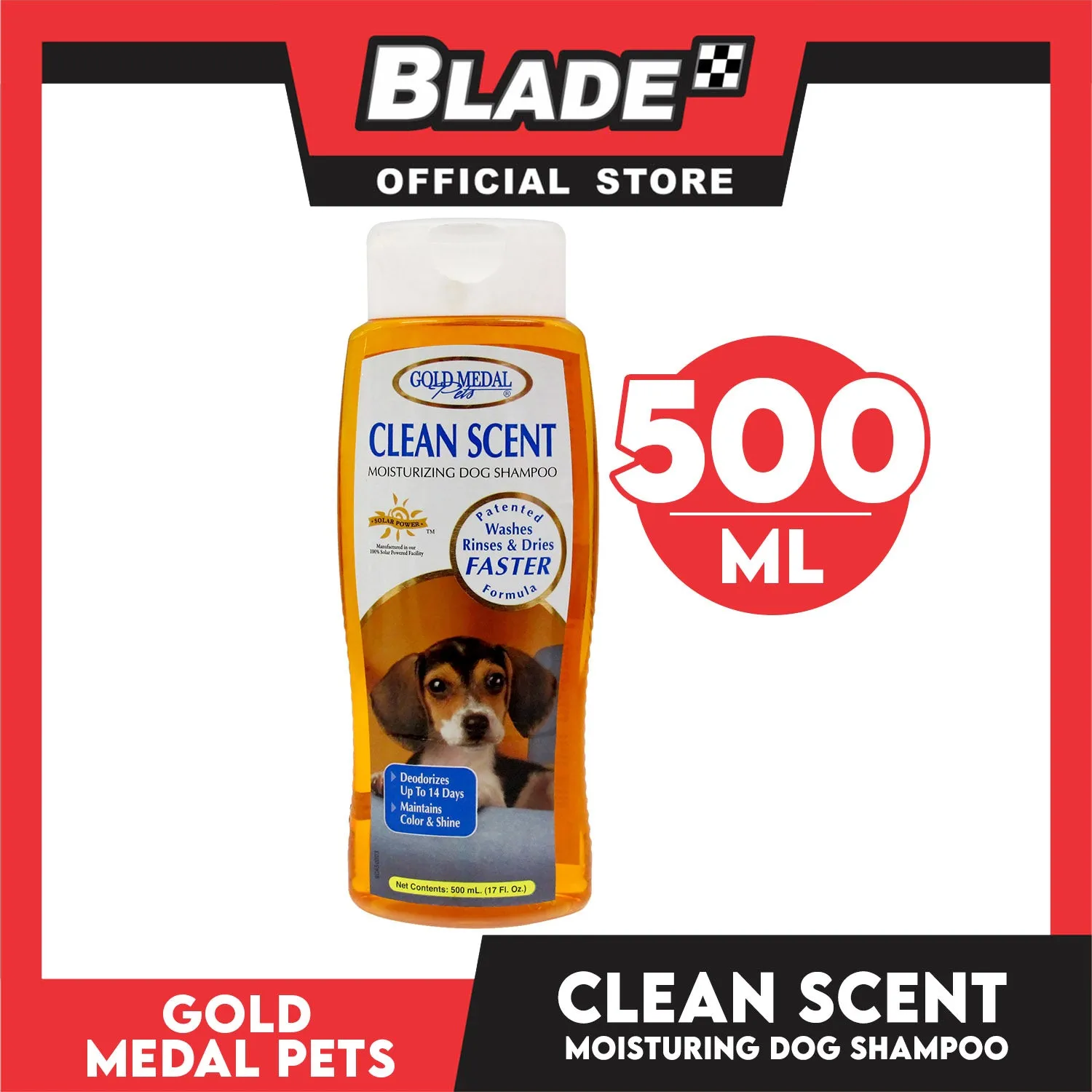Gold Medal Pets Clean Scent Moisturizing Dog Shampoo 17oz Maintains Color and Shine