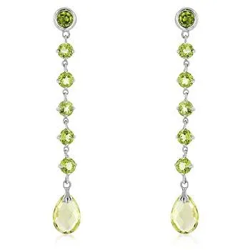 Gold Quartz Briolette Earrings