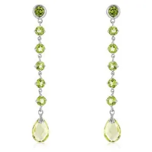 Gold Quartz Briolette Earrings