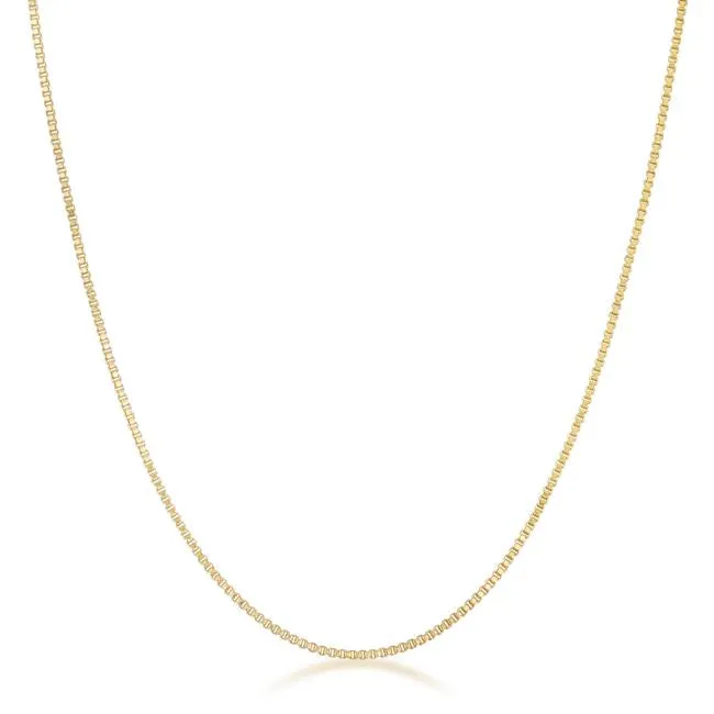 Golden Rolo Chain - 1mm