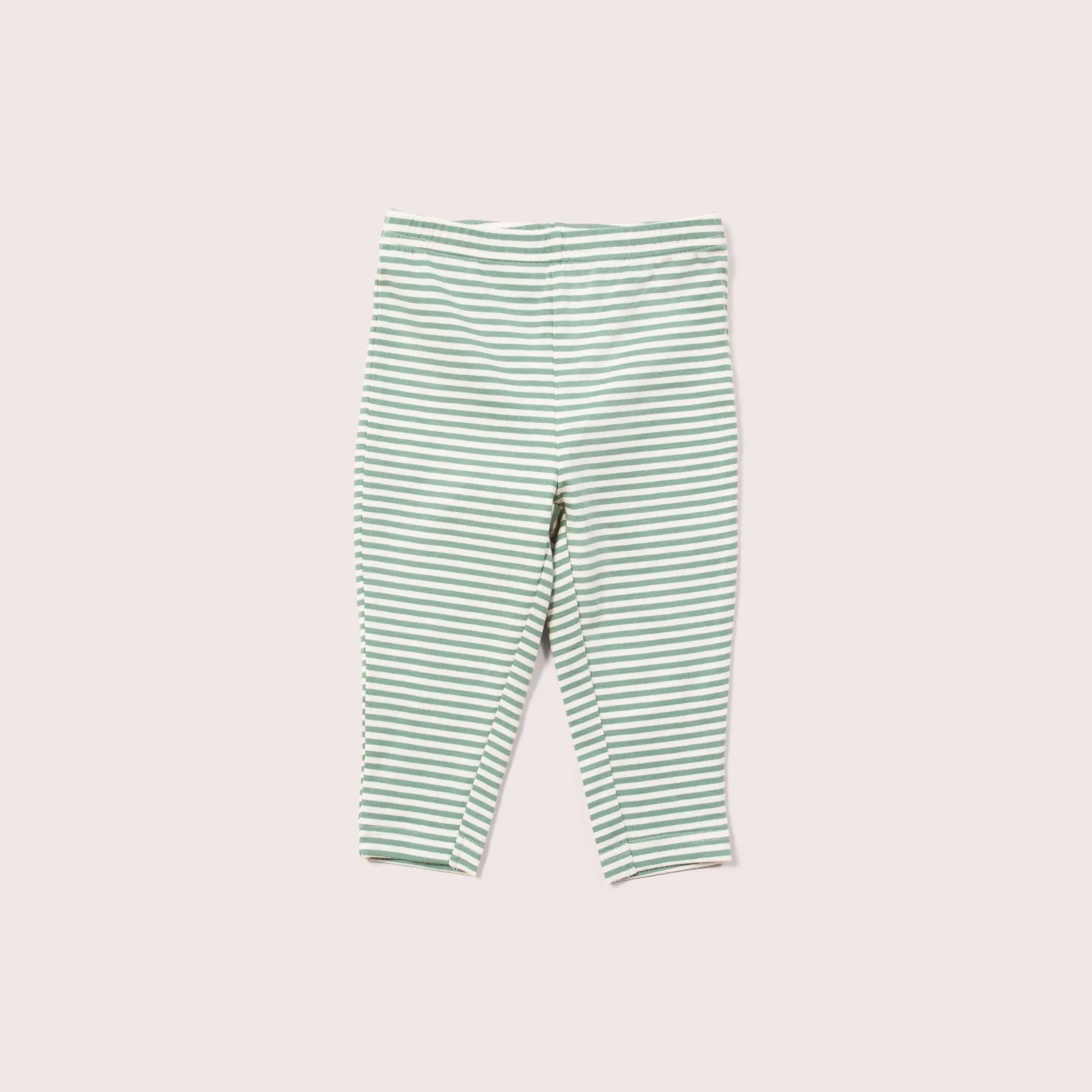 Green Striped Leggings