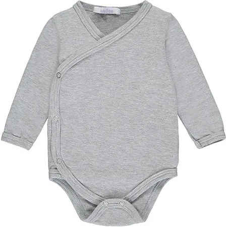 Grey Long Sleeve Kimono Bodysuit (Retired)