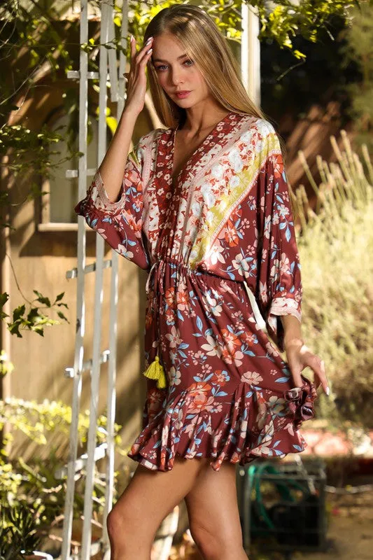 Hazel Dolman Sleeve Mini Dress