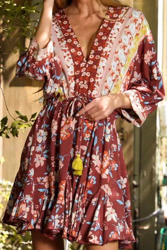 Hazel Dolman Sleeve Mini Dress