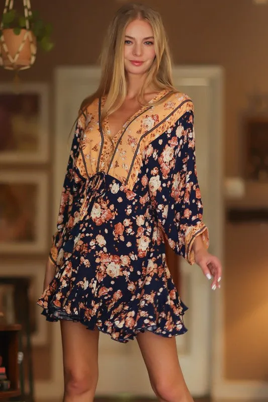 Hazel Dolman Sleeve Mini Dress