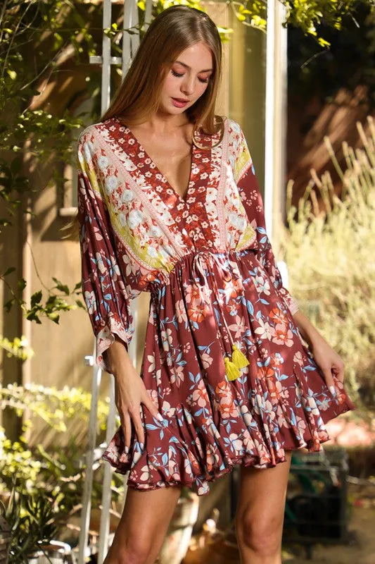 Hazel Dolman Sleeve Mini Dress