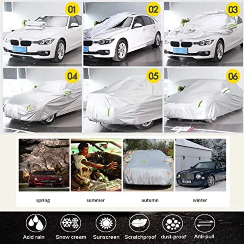 HXGL-Car Covers Compatible with Mercedes-Benz AMG GT Insulated Car Cover All-Weather Waterproof and Dust-Proof Car Clothing Safety Shield (Size : AMG GT)