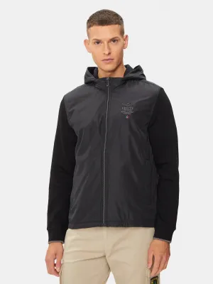 Hybrid jacket with removable hood