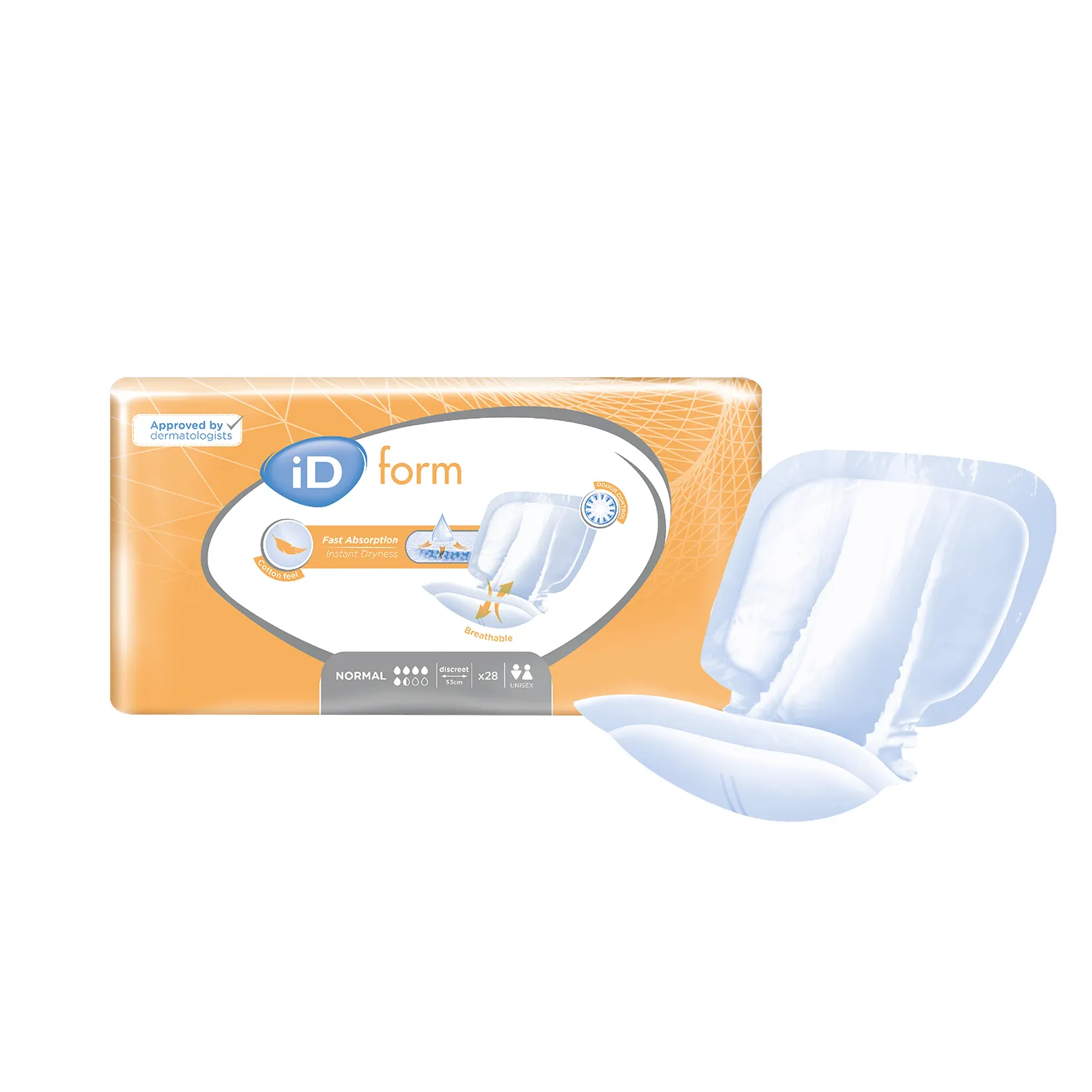 iD Form Normal | Discreet | Case of 4 Packs (28 Pieces / Pack)