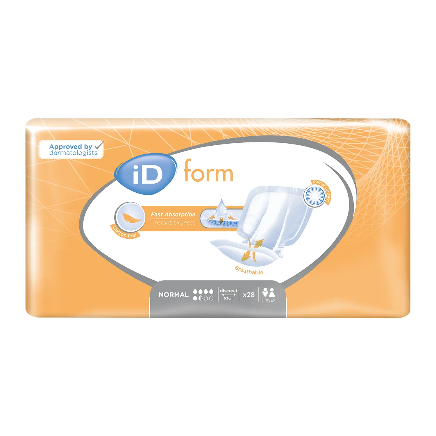 iD Form Normal | Discreet | Case of 4 Packs (28 Pieces / Pack)