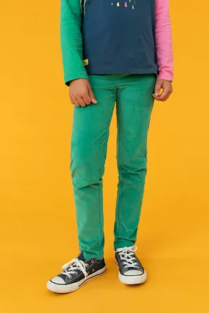 Izzy Girls Leggings - Pea Green
