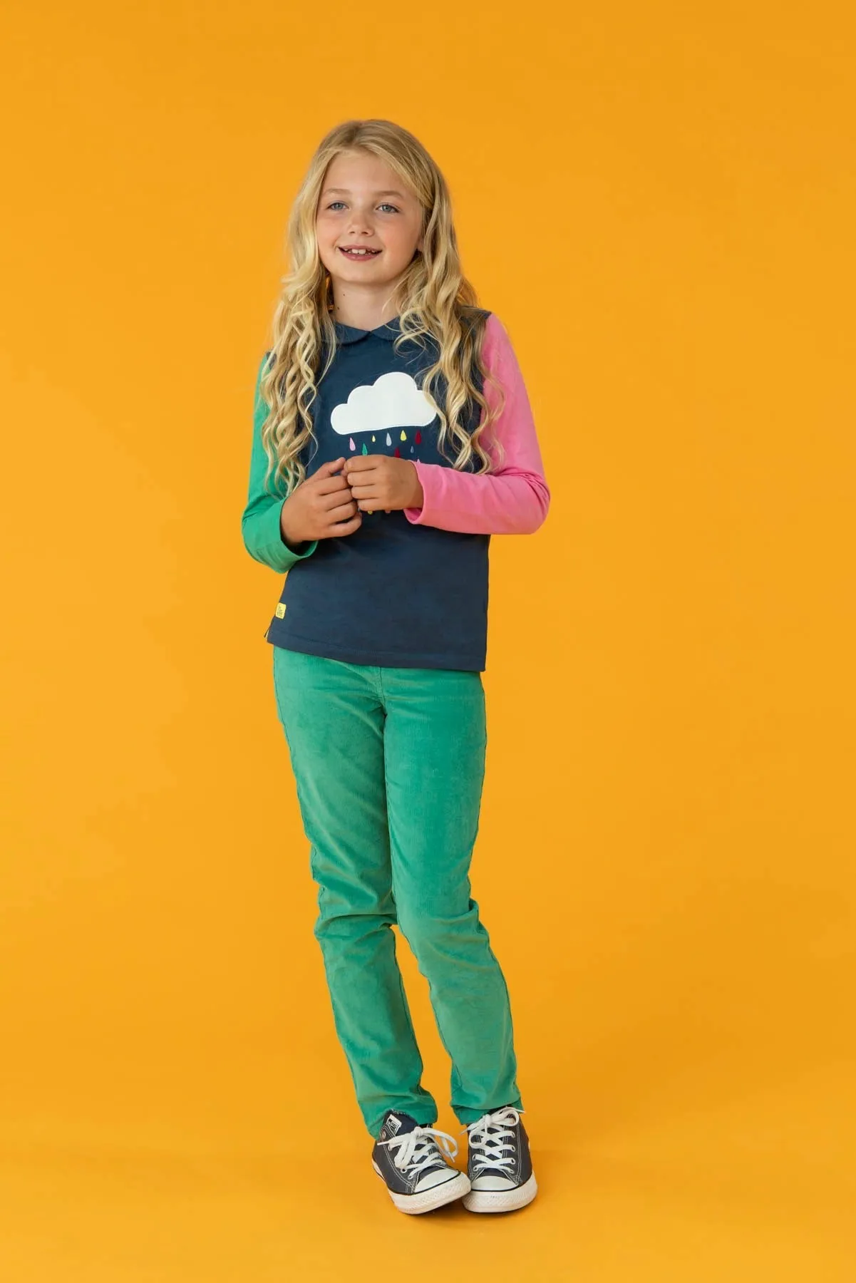 Izzy Girls Leggings - Pea Green