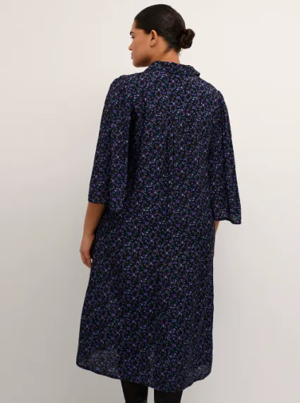 Kaffe Curve  - Kcpolla Dress | Heliptrope Flower