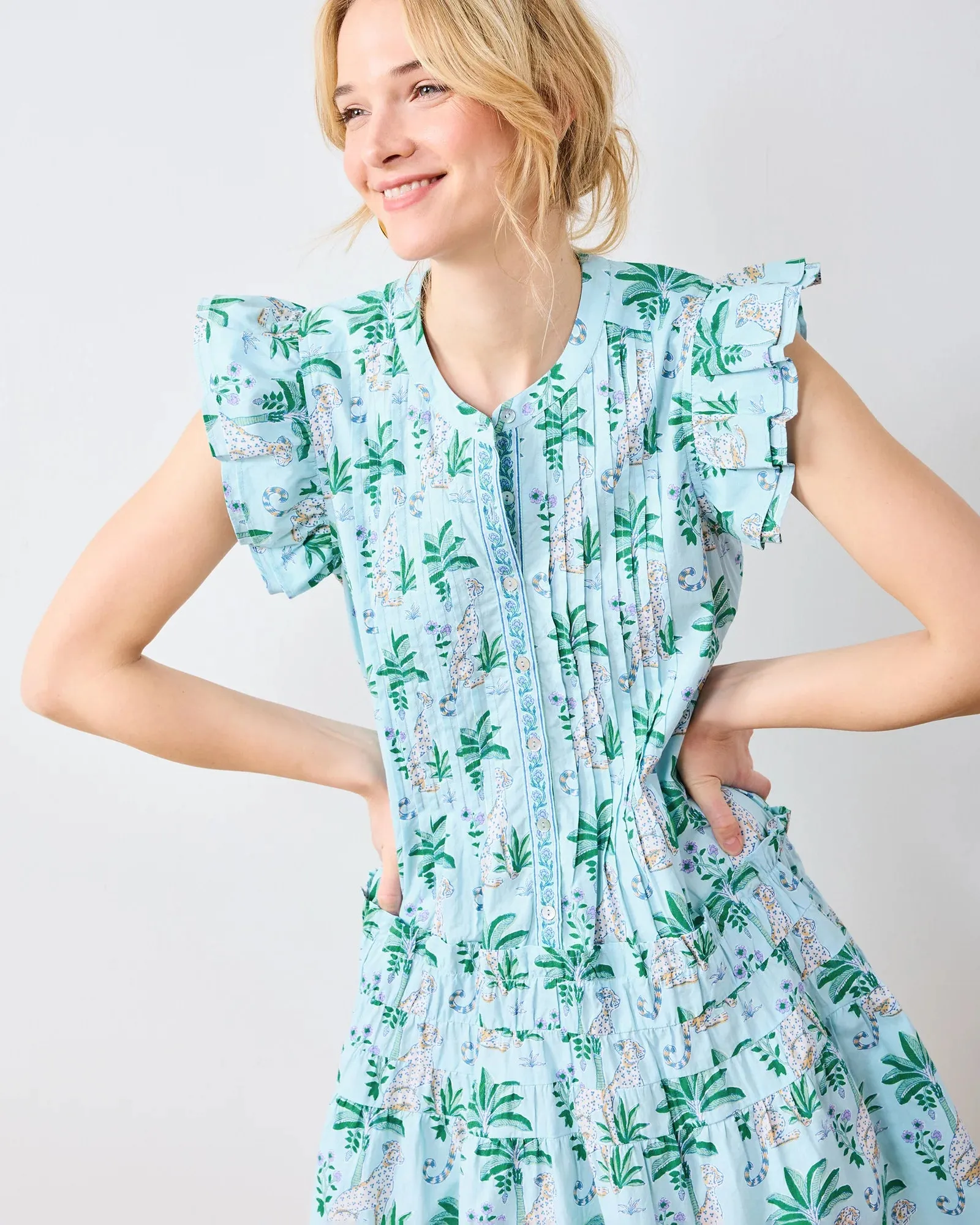 KATIE DRESS IN LEOPARD MIRAGE